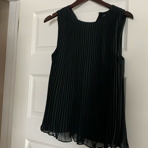 J Crew, never worn black, sleeveless blouse, size small